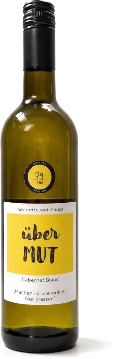 Flasche überMUT 2025 Cabernet Blanc LIMITED EDITION 888