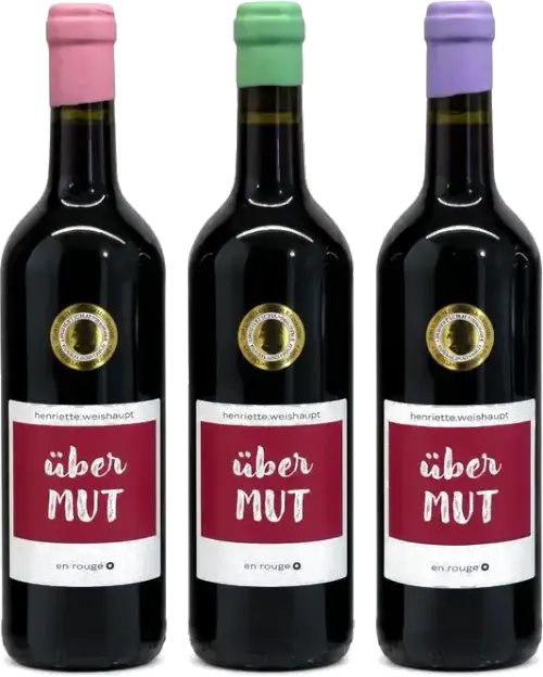 Flasche überMUT en rouge